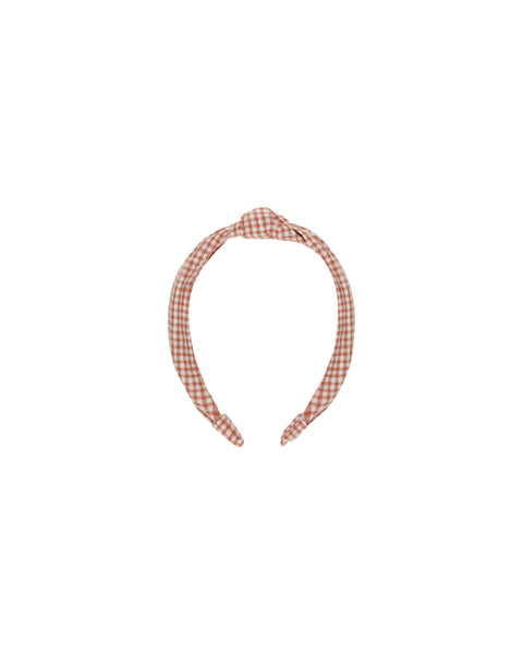 Rylee & Cru Poppy Gingham Knotted Headband