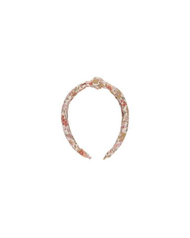 Rylee & Cru Shell Pink Gardenia Knotted Headband