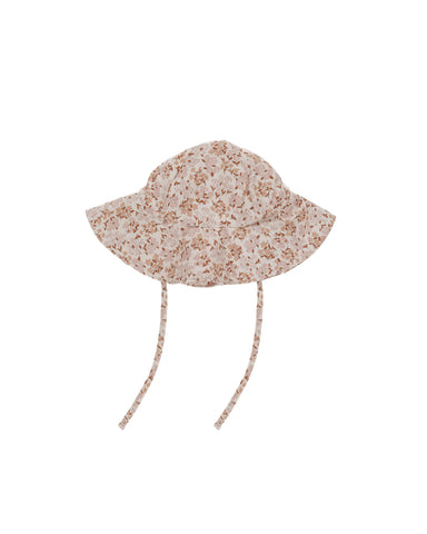 Rylee & Cru Ivory Wildflower Floppy Swim Hat