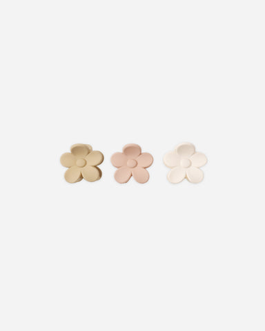 Rylee & Cru Butterscotch/Blush/Ivory Flower Clip Set