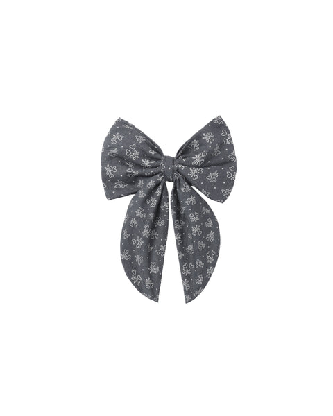 Rylee & Cru Midnight Heart Ditsy Oversized Bow