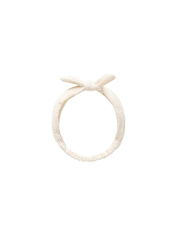 Rylee & Cru Ivory Baby Bow Headband