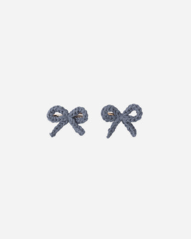 Rylee & Cru Marine Crochet Bow Clip