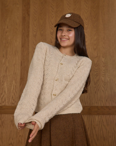 Rylee & Cru Teens Heathered Oatmeal Cheyenne Cardigan