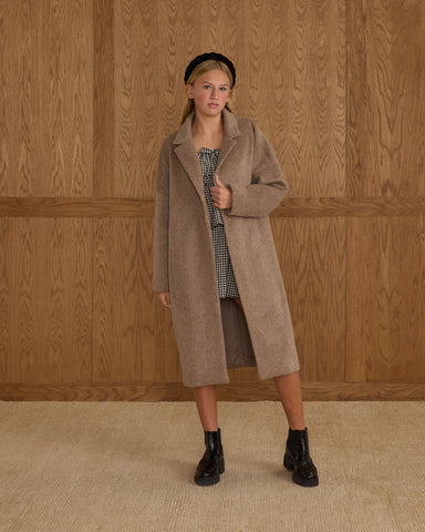 Rylee & Cru Teens Camel Presley Longline Coat
