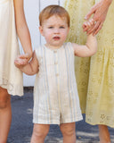 Rylee & Cru Natural Sea Stripe Maverick Romper
