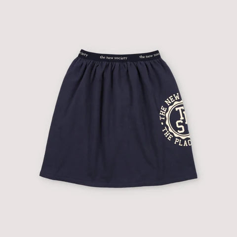 The New Society Midnight Navy Reine Long Special Skirt