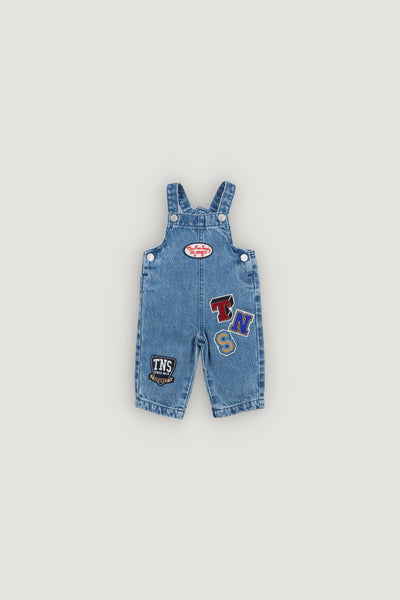 The New Society Mid Blue Denim Ridge Overall