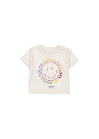 The New Society Baby Off White Rolling Tee