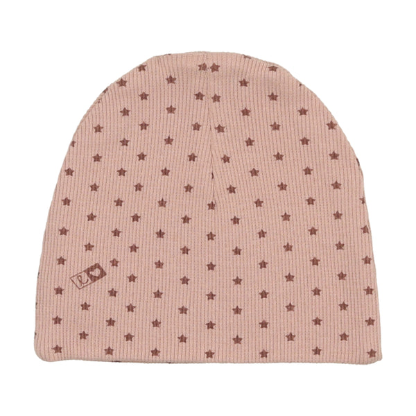 Lilette Ribbed Star Beanie Pink / Rose