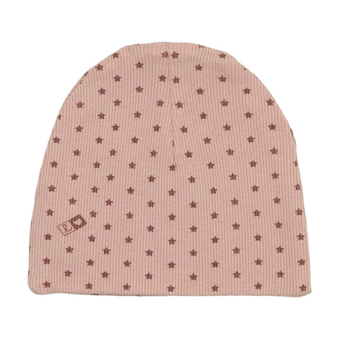 Lilette Ribbed Star Beanie Pink / Rose