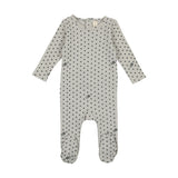 Lilette Ribbed Star Footie Cloud / Navy