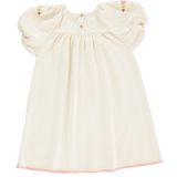 Bebe Organic Rosel Needlepoint Short Sleeve Dress