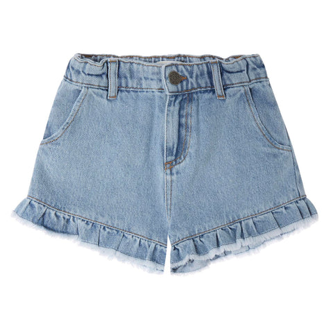 Tocoto Vintage Girls Blue Denim Shorts