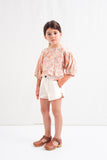 Tocoto Vintage Off White Kids Twill Shorts