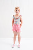 Tocoto Vintage Pink Kids Twill Shorts