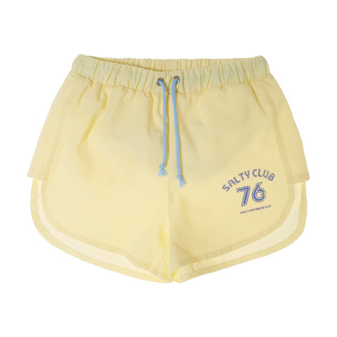 Tocoto Vintage Yellow Salty Club 76 Swim Shorts