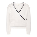 TNTRM White Swan/Black Bow Knit Sweater