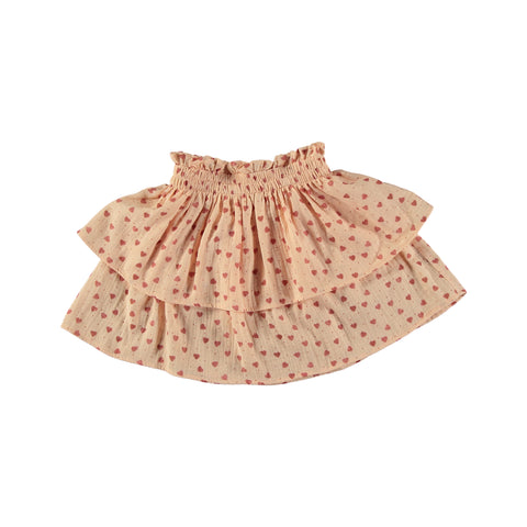 Tocoto Vintage Pink Hearts Skirt