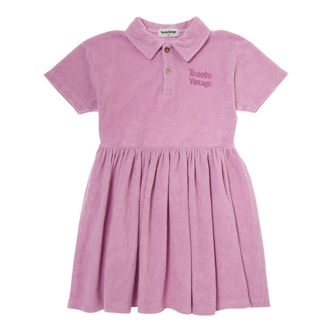 Tocoto Vintage Lilac Short Sleeve Terry Dress