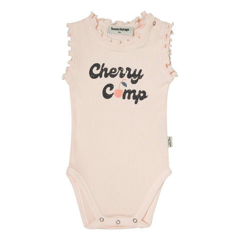 Tocoto Vintage Pink Cherry Camp Ribbed Body