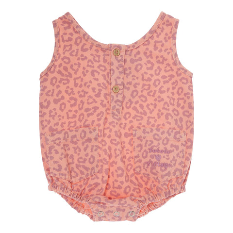 Tocoto Vintage Dark Pink Animal Print Twill Body