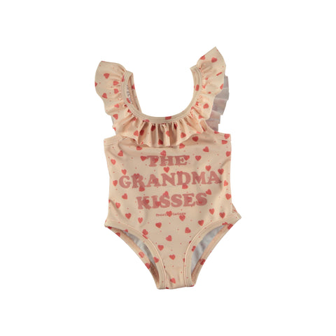 Tocoto Vintage Baby Pink Grandma Kisses Swimsuit