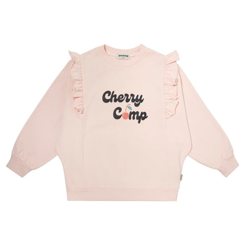 Tocoto Vintage Pink Cherry Camp Sweatshirt