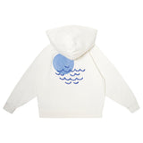 Tocoto Vintage Off White Embroidery Hoodie