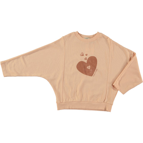 Tocoto Vintage Pink Hearts Grandma Kisses Sweatshirt