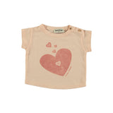 Tocoto Vintage Pink Heart T-Shirt & Bloomer Set