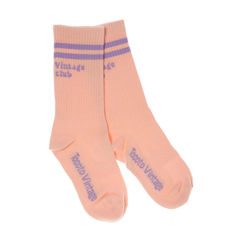 Tocoto Vintage Pink Striped Socks