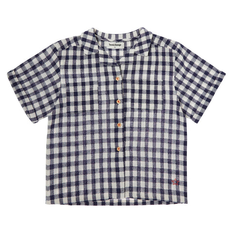 Tocoto Vintage Navy Vichy Check Shirt