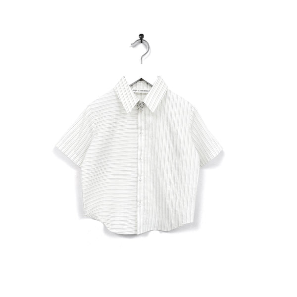 Anja Schwerbrock Stripe Short Sleeve Seta Shirt