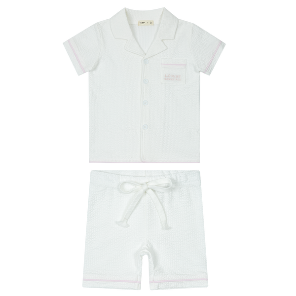 Crew Kids Lounge Pink Iris Short Set