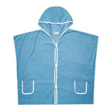 Crew Kids Swim Blue Pier 13 Piped Terry Poncho
