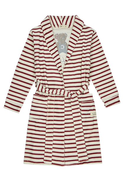 Crew Kids Lounge Maroon Teddy Lounge Robe