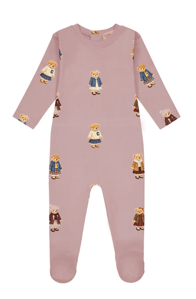 Crew Kids Lounge Dusk Teddy Pattern Lounge Footie
