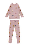 Crew Kids Lounge Dusk Teddy Pattern Crewneck Set