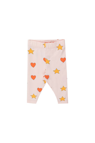 Tinycottons Pastel Pink Hearts Stars Body + Pant Set