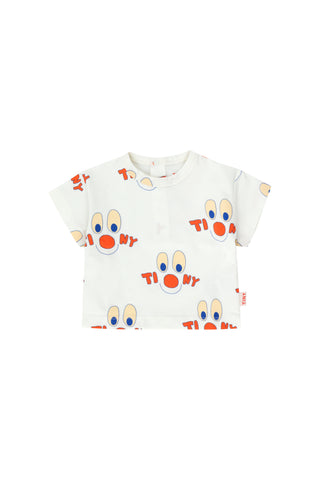 Tinycottons Off White Clowns Tee + Pant Set