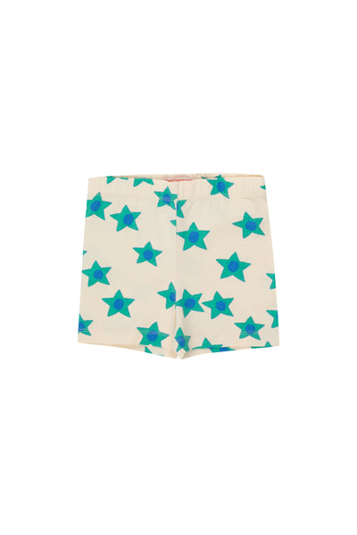 Tinycottons Light Cream Starflowers Short