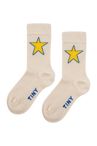 Tinycottons Light Cream Star Medium Socks