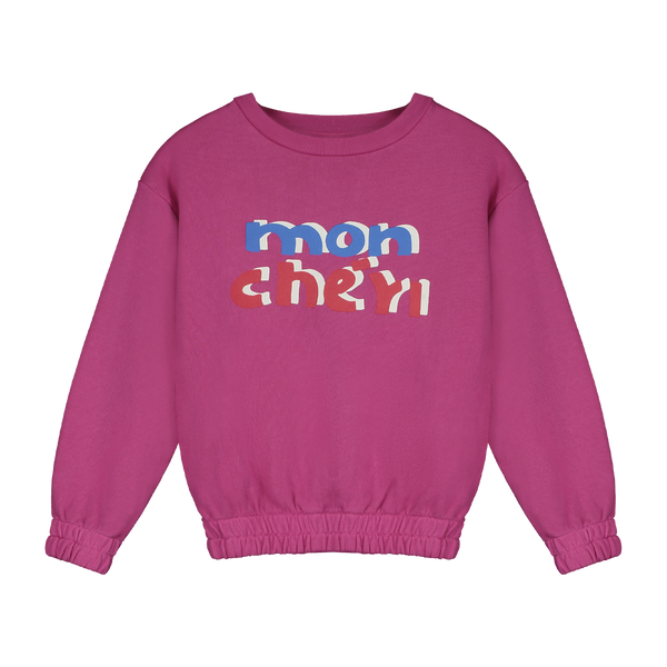 Bonmot Raspberry Mon Cheri Elastic Sweatshirt