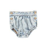 Piupiuchick Washed Blue Denim Baby Shortie