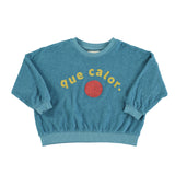 Piupiuchick Blue Que Calor Terry Sweatshirt