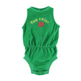 Piupiuchick Green Que Calor Terry Playsuit