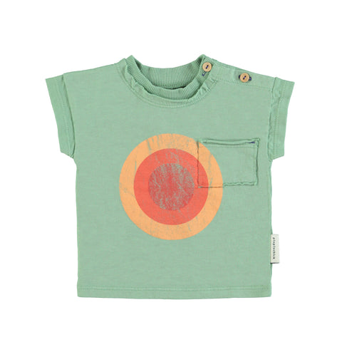 Piupiuchick Green Multicolor Circle T-Shirt