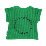 Piupiuchick Green with Black Logo Waffle T-Shirt