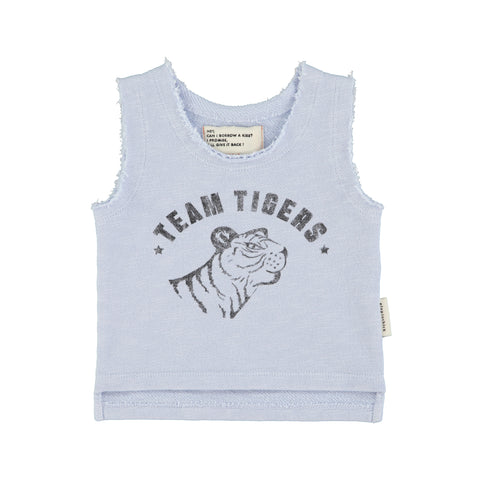 Piupiuchick Blue Tiger Sleeveless T-Shirt